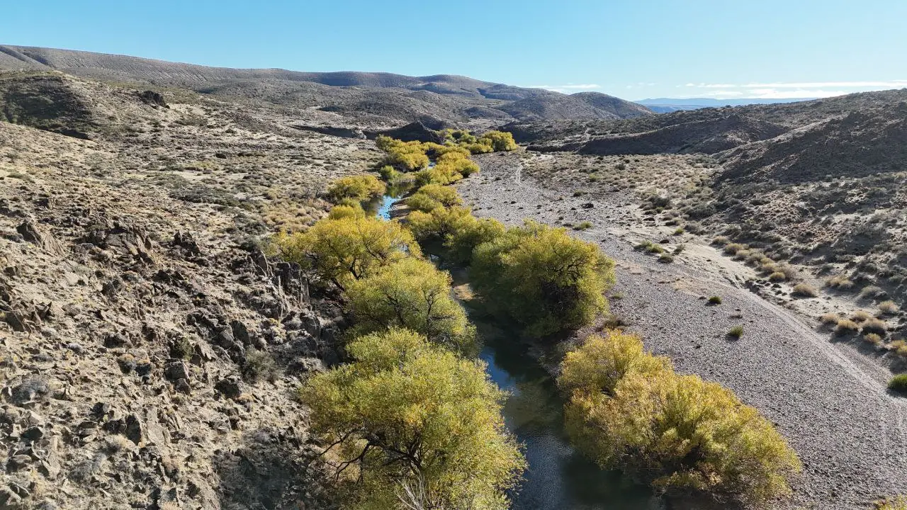 Vista aérea del río