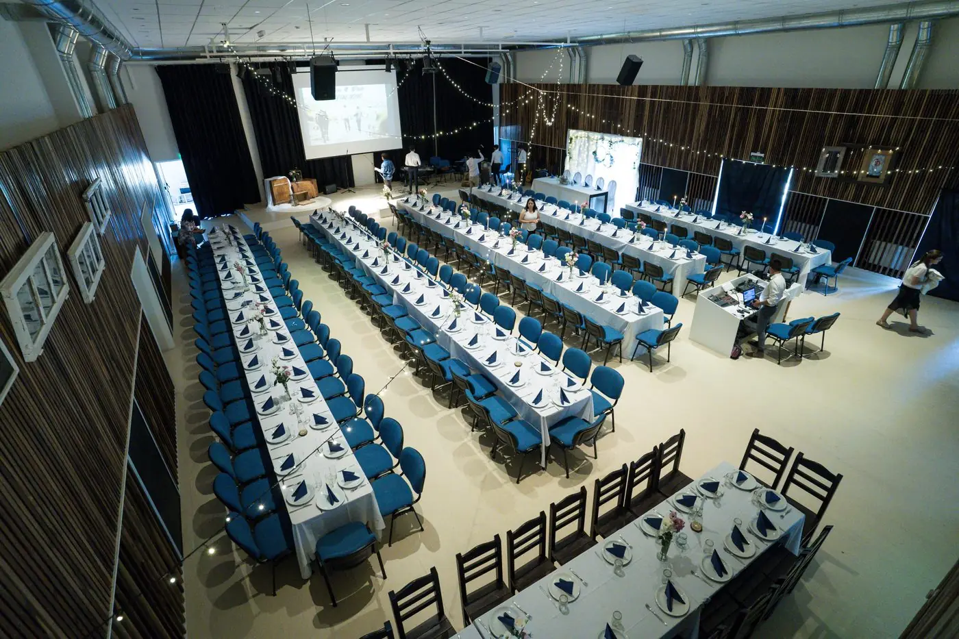 Gran salón en configuración banquete