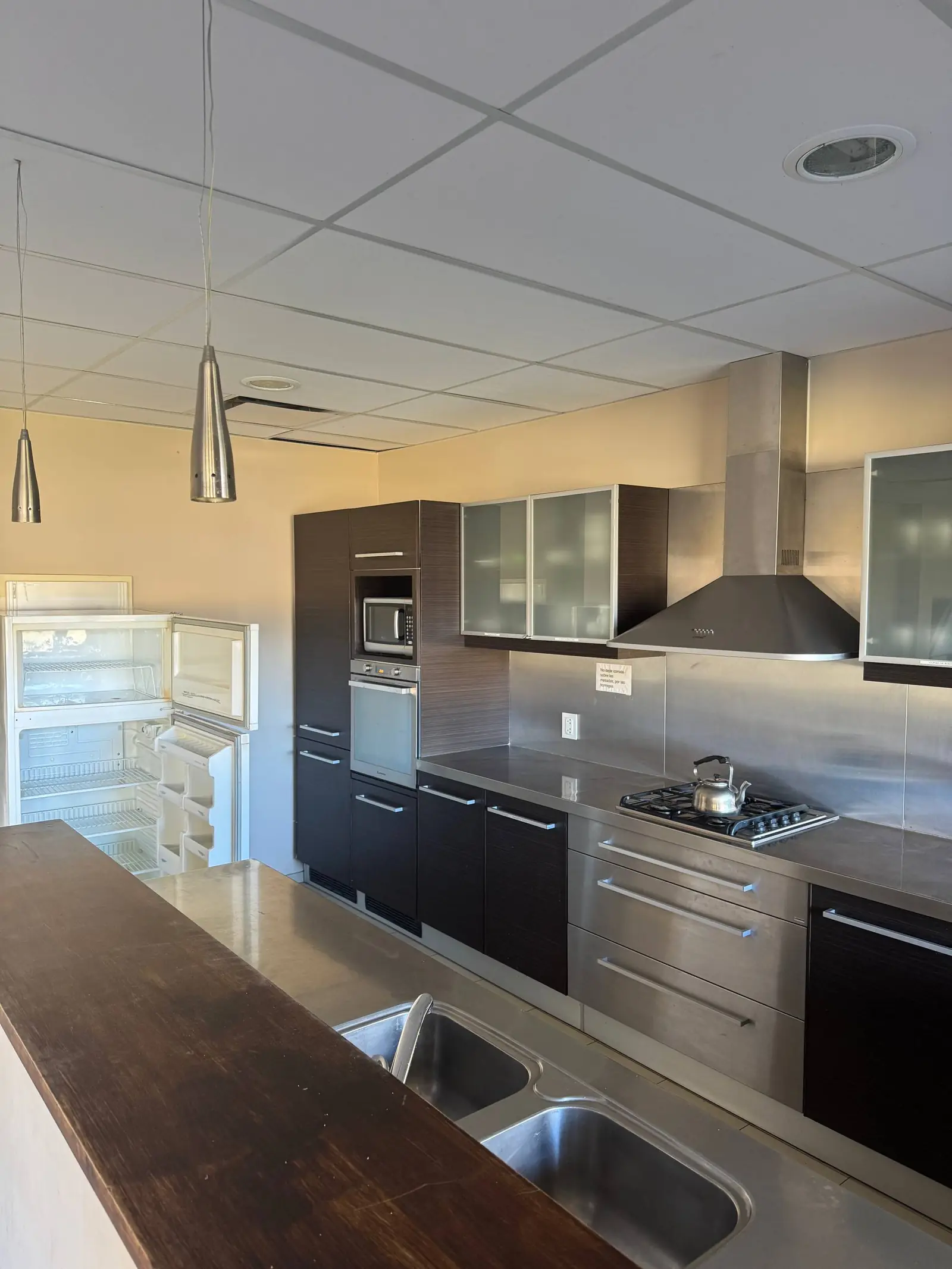 Cocina profesional del salón