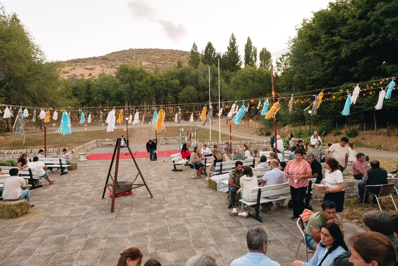 Evento en la plaza de recepción