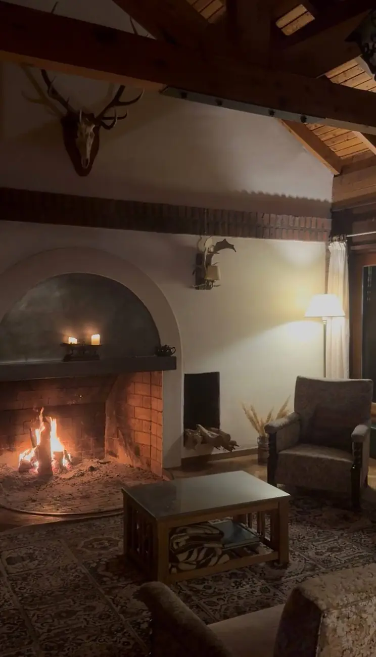 Chimenea del restaurante