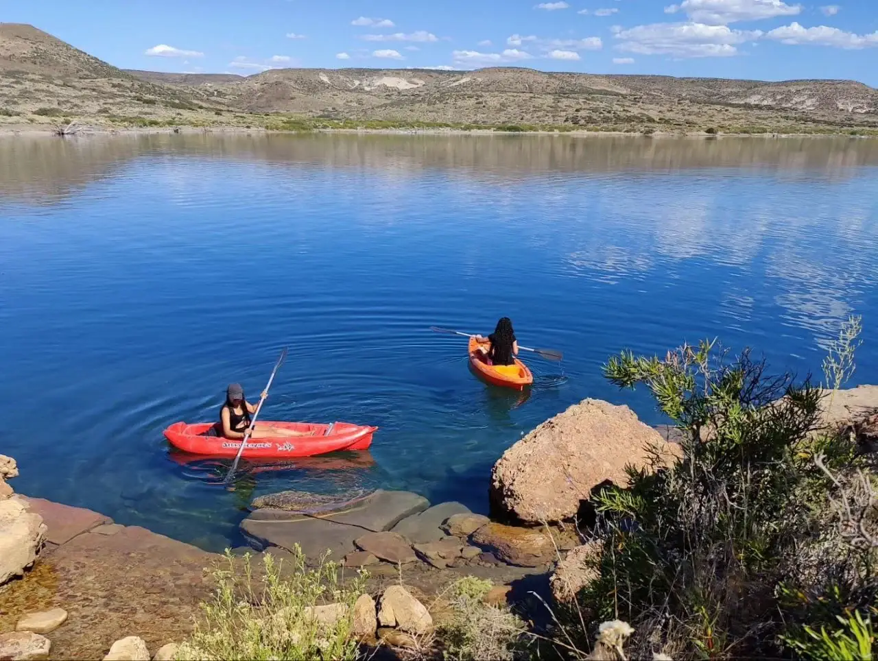 Kayak en el lago