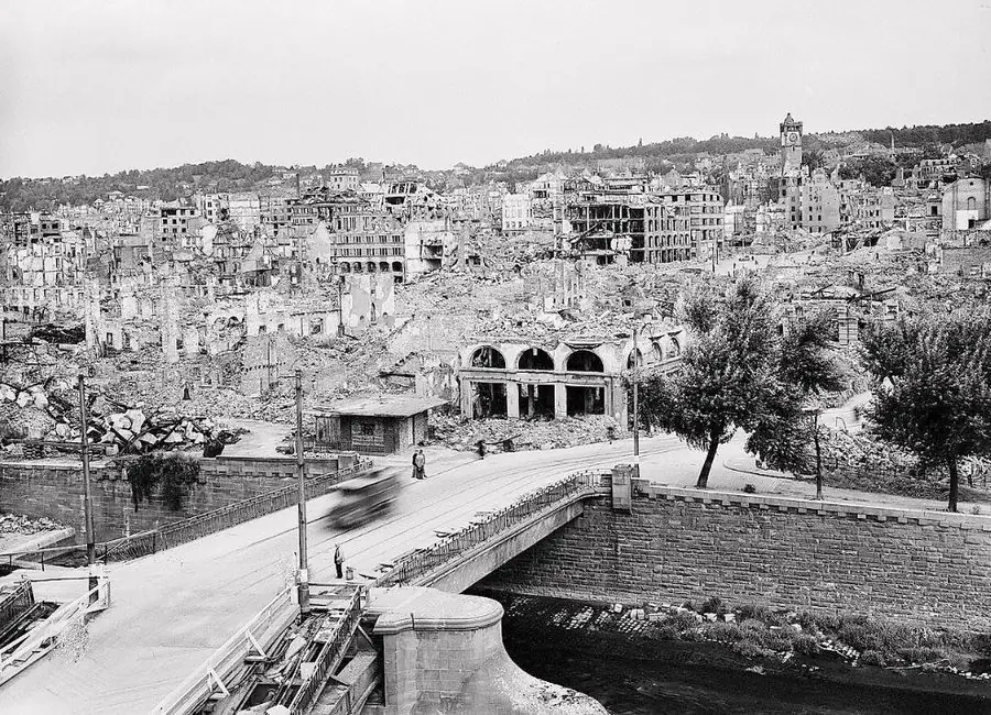 Pforzheim en ruinas, 1945