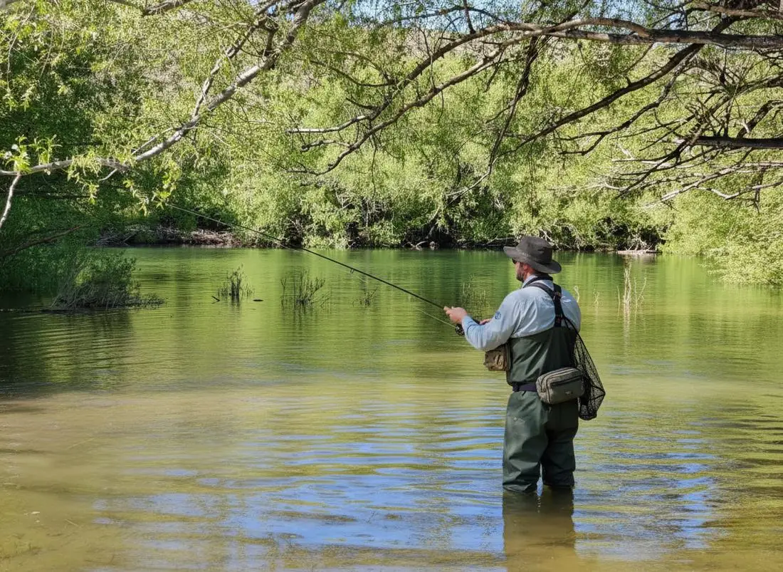 Pesca con mosca en el río